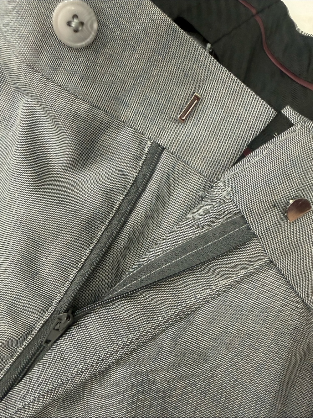 Gray Button-Front Stacy Adams Slacks - Picture 8 of 15